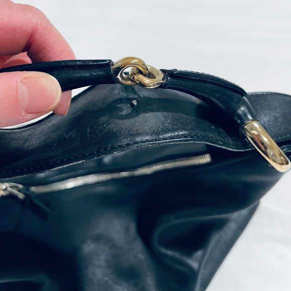 GUCCI Black Leather Medium Horsebit Hobo Shoulder Bag - Picture 3 of 14